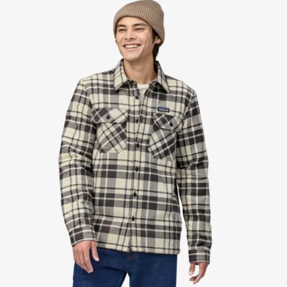 NEW Patagonia Men’s Insulated Midweight Fjord Flannel Jacket Shacket Size M